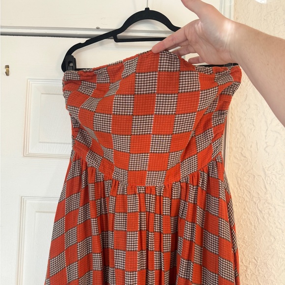 Fashion Brand Company Checkers Chess Strapless Dress - Picture 2 of 7